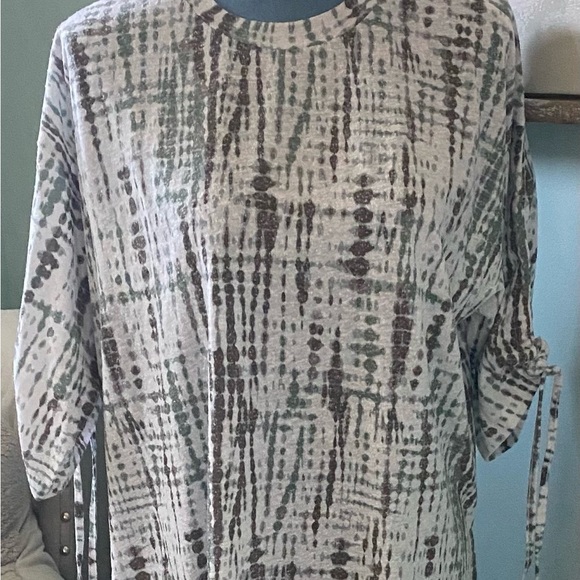 Cover Up Beach/Pool Dress Size 6 By Asos Design Adjustable Sleeves W/ Ties EUC - Picture 6 of 7